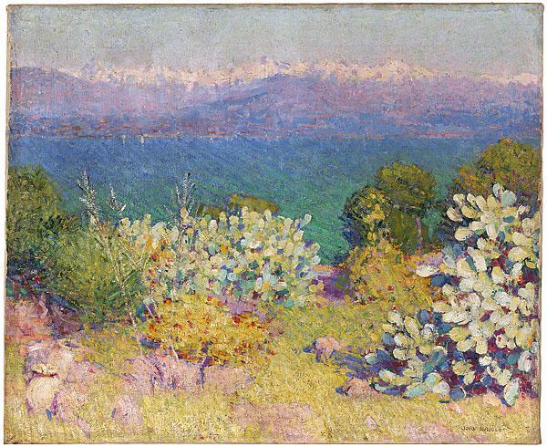 John Peter Russell In the morning, Alpes Maritimes from Antibes oil painting image